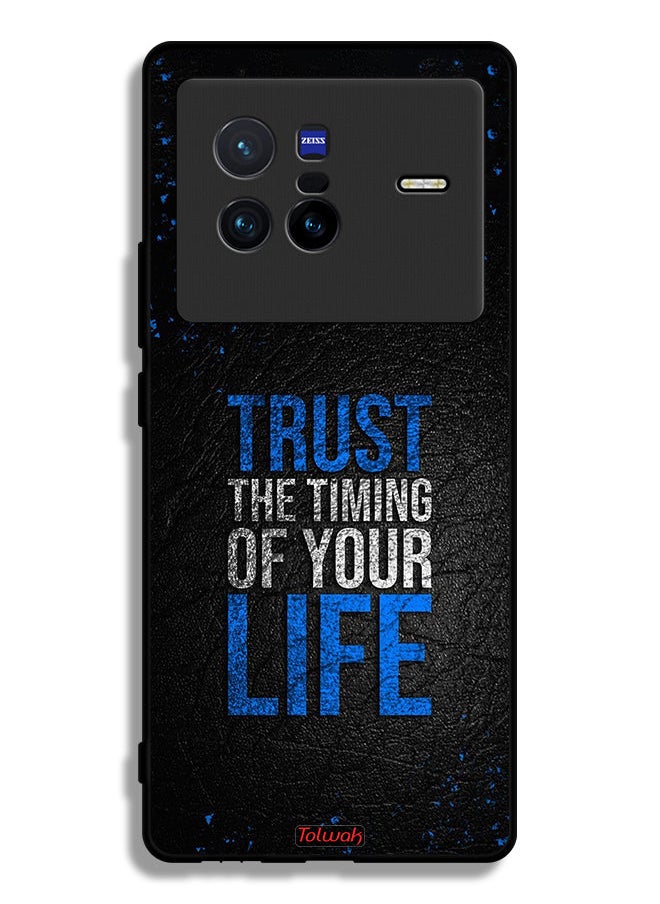 Tolwak - Vivo X80 Protective Case Cover Trust The Timing Of Your Life - Image 1