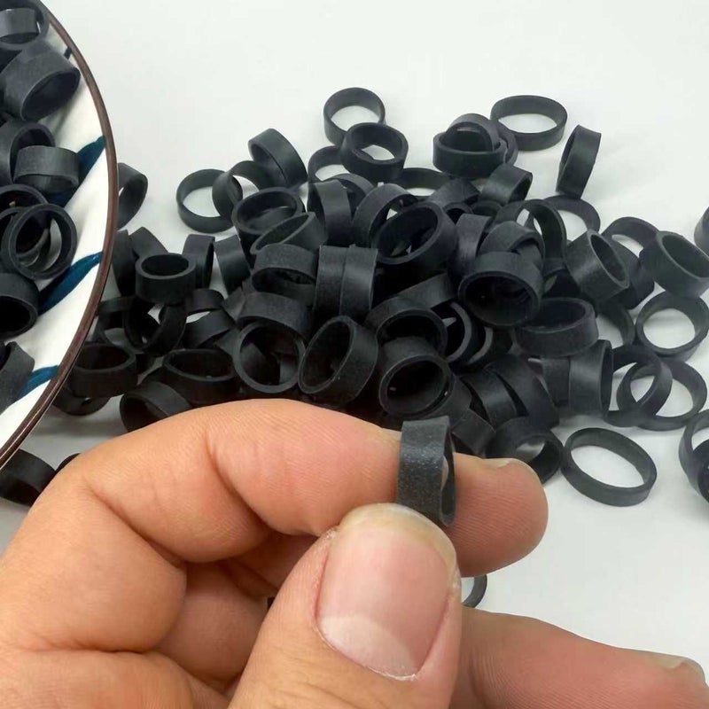 Approximately 35pcs Black Rubber Bands Strong Elastic O Rings For Office School Home And Cable Ties - Image 2