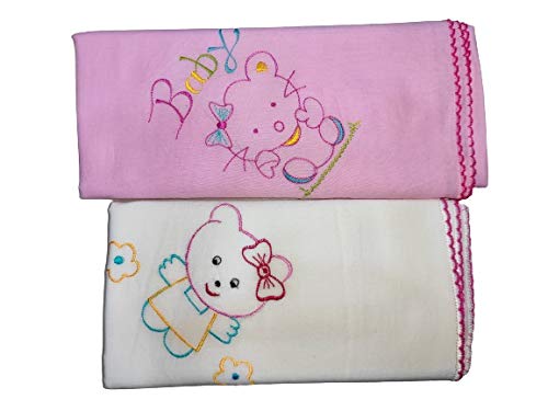 Dazzle Cotton with Nursery Prints Baby Girl Wrap/Full Swaddle/Receiving Blanket (Multicolour, 0-1 Years) -Combo Pack of 2 - Image 4