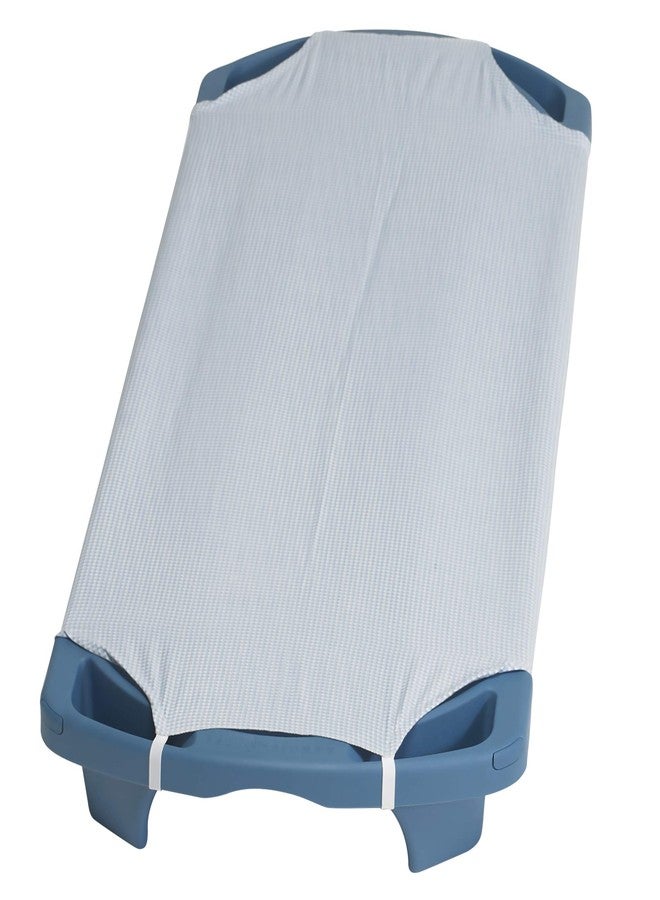 Children's Factory Children’s Factory Angels Rest Gingham Cot Sheet, Standard, AFB5700SG, Kids Daycare, Classroom or Preschool Poly/Cotton Fitted Naptime Sheet with Elastic Straps - Image 3