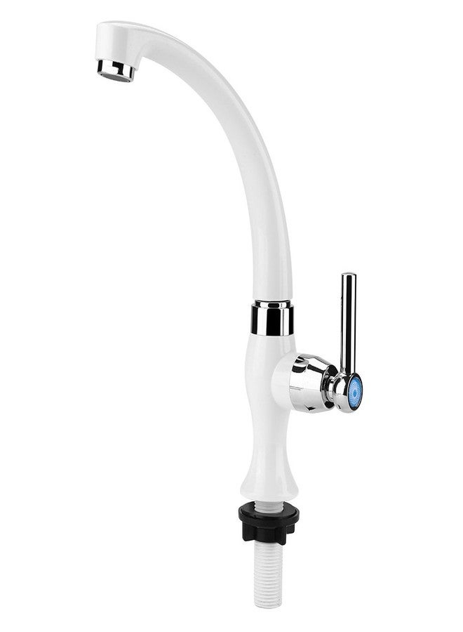 Fdit Kitchen Sink Faucet Single Handle Cold Faucet Water Faucet Water Tap for Kitchen Sink Bathroom Basin Bathtub Mop Pool G1/2 ABS Plastic (Straight Handle) - Image 1