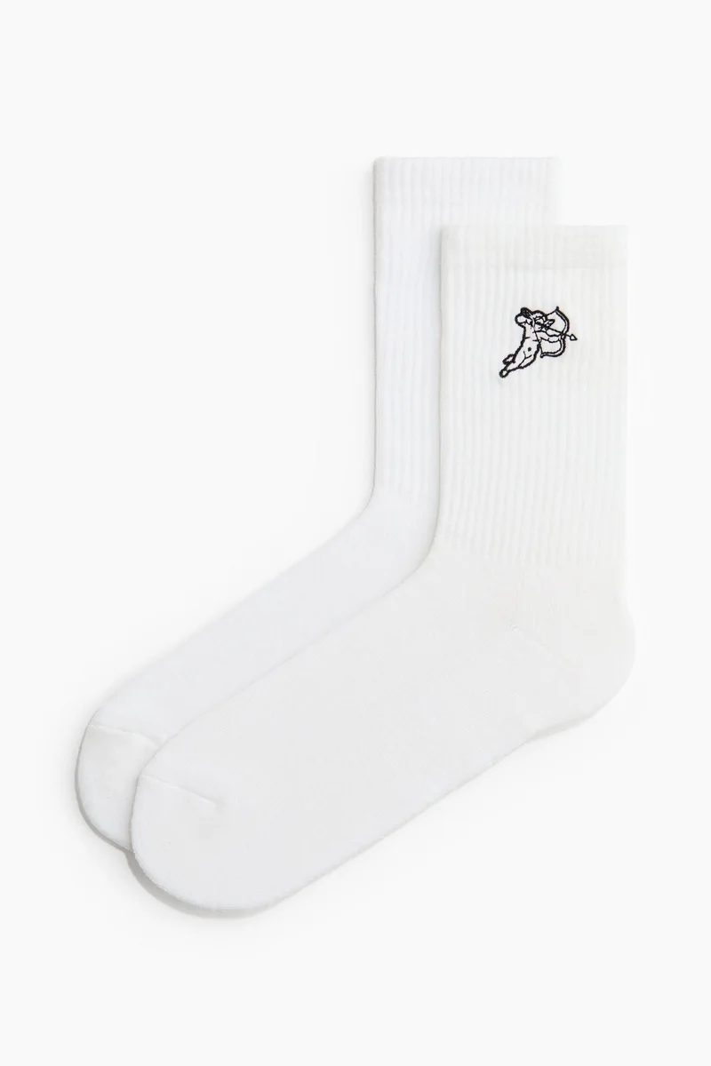 H&M 3-pack motif-detail socks