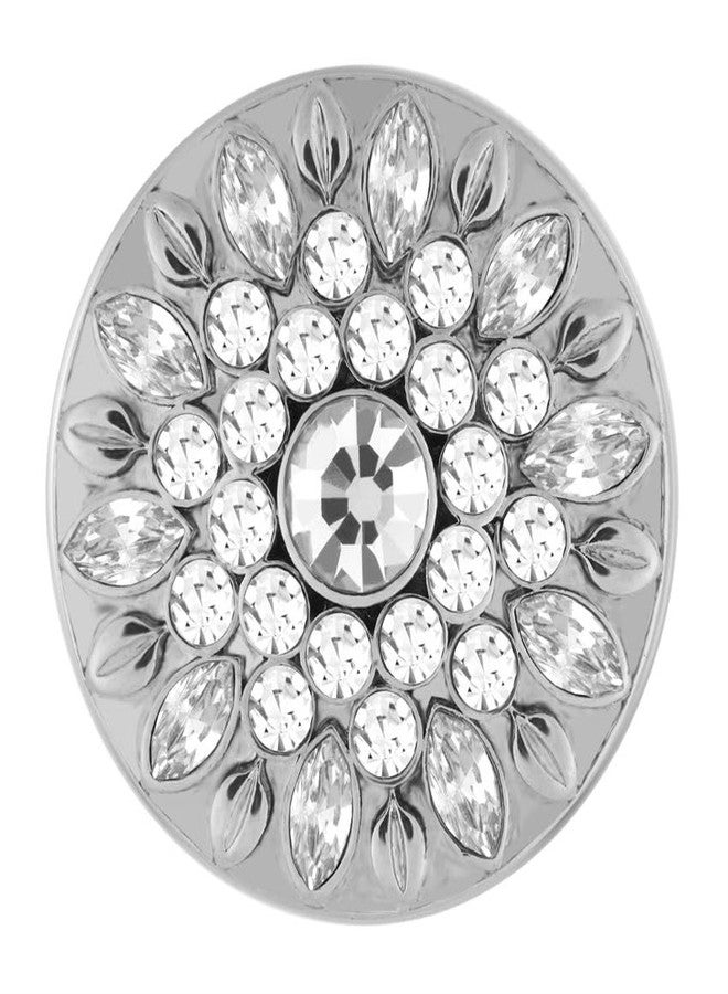 Ginger Snaps Gisele, 20 Millimeter, Clear, Rhodium Plated, Women, Jewelry and Accessories