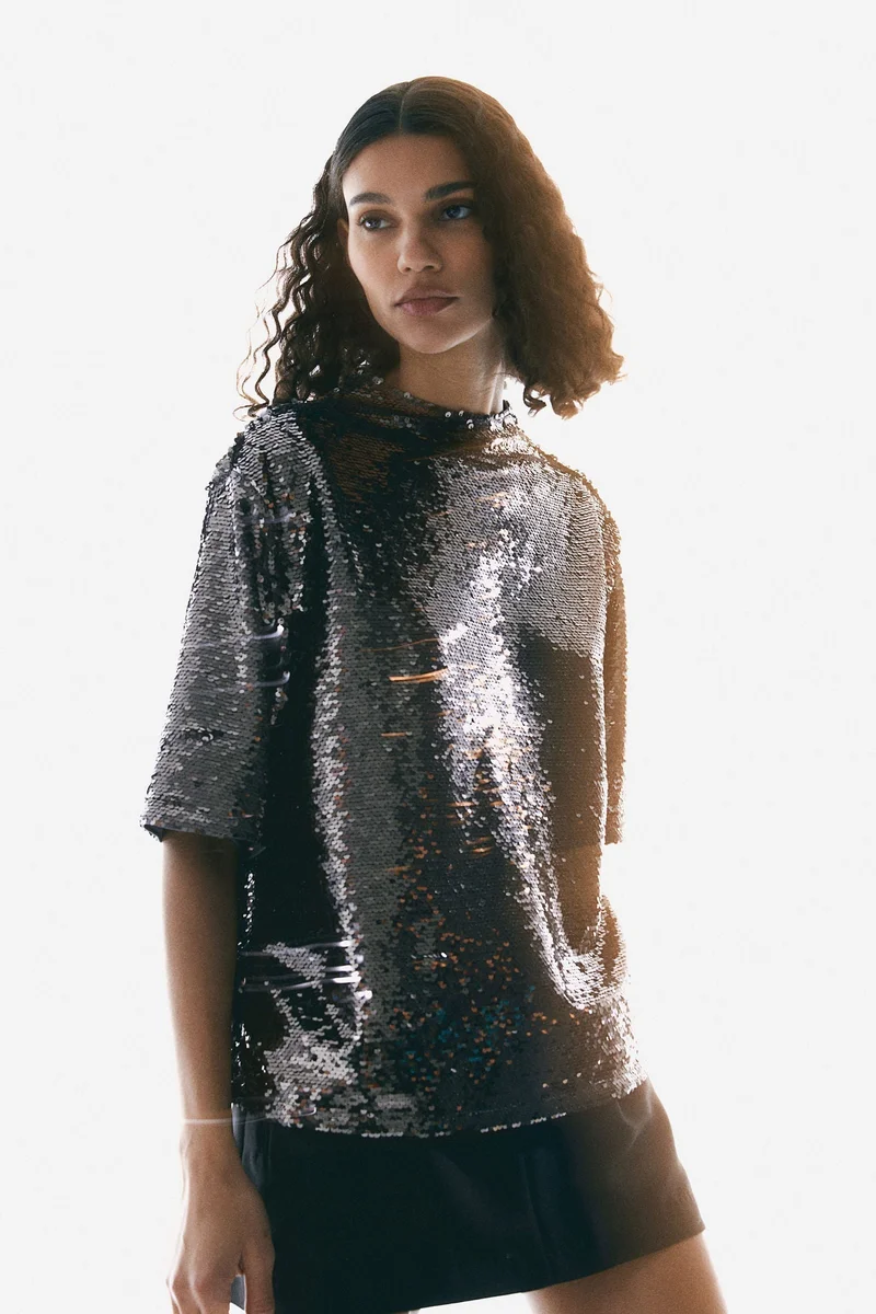 H&M Sequined Top