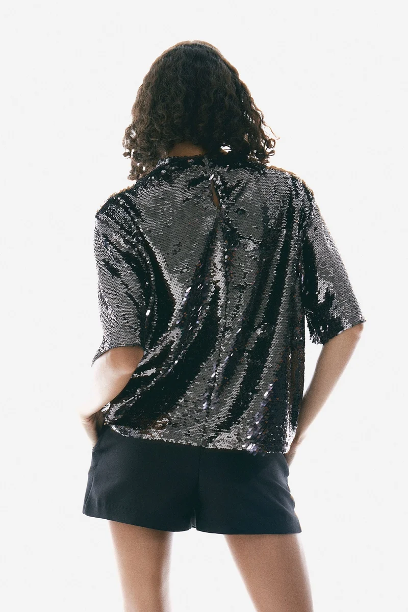 H&M Sequined Top