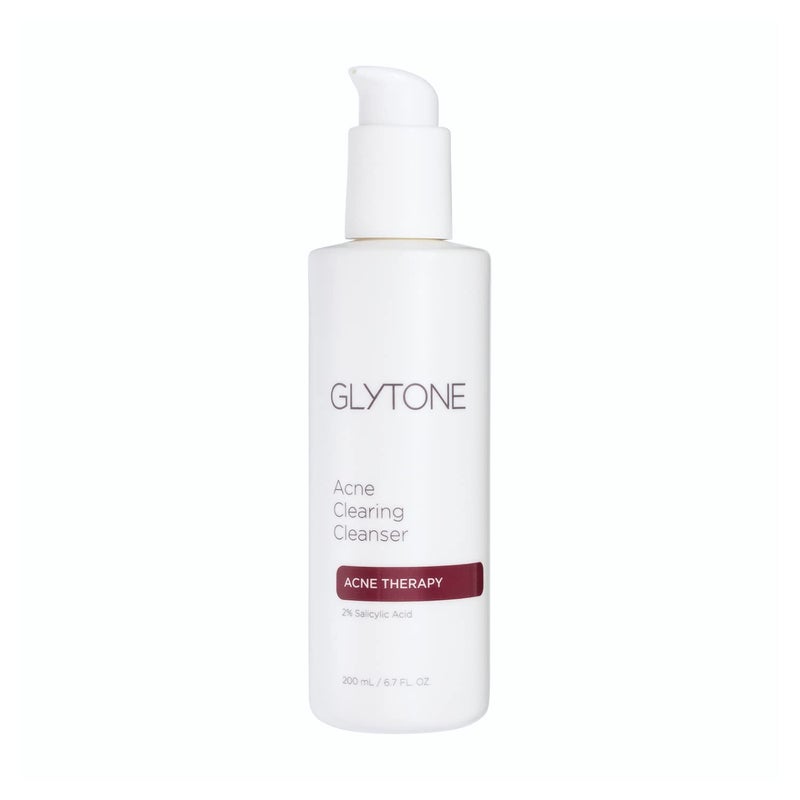 Glytone Acne Clearing Cleanser - Face Wash with 2% Salicylic Acid - Daily Acne Cleanser for Oily Skin & Clogged Pores - Removes Cystic Breakouts, Blackheads, Whiteheads & Blemishes - 6.7 fl oz - Image 1