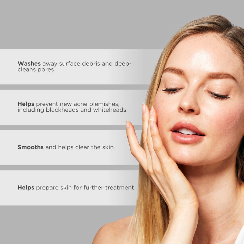 Glytone Acne Clearing Cleanser - Face Wash with 2% Salicylic Acid - Daily Acne Cleanser for Oily Skin & Clogged Pores - Removes Cystic Breakouts, Blackheads, Whiteheads & Blemishes - 6.7 fl oz - Image 5