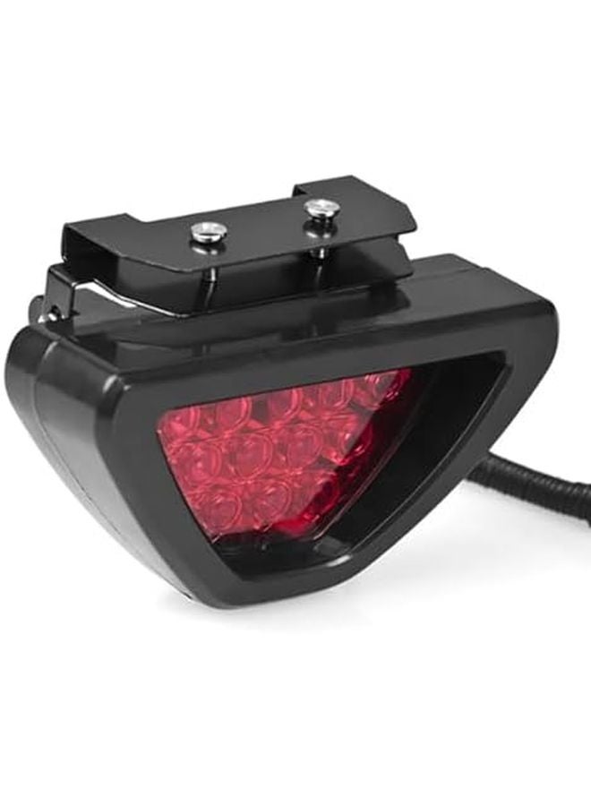 مصابيح تحذير فلاش عالمية ١٢ ليد أحمر لضوء الفرامل الثالث لسيارة شاحنة بيك أب مقطورة - Image 2