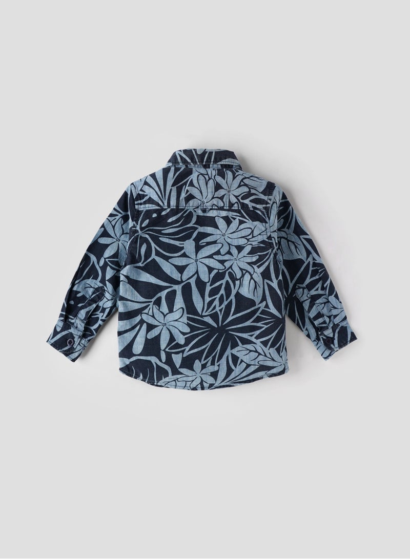 POPEES Printed Full Sleeve Shirt for 3-24 month Boys | Printed Shirt for Kids | Cotton Dress for Newborn Babies  - Image 2