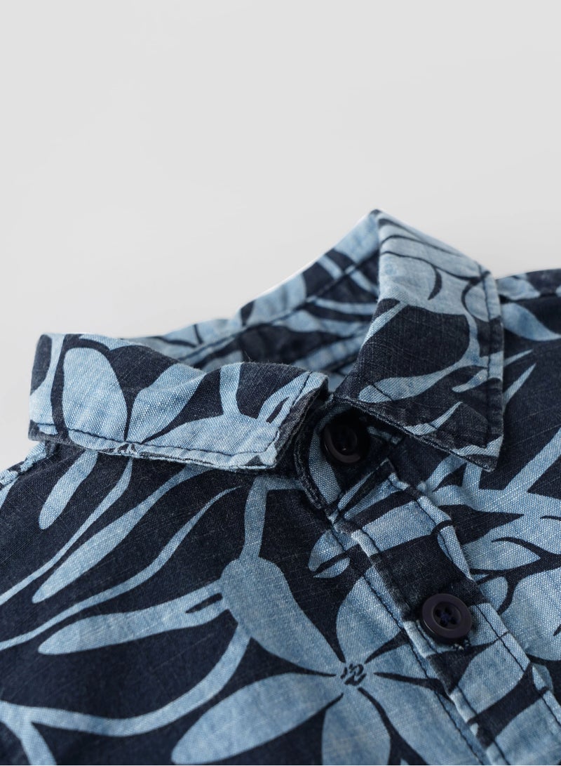 POPEES Printed Full Sleeve Shirt for 3-24 month Boys | Printed Shirt for Kids | Cotton Dress for Newborn Babies - Image 4