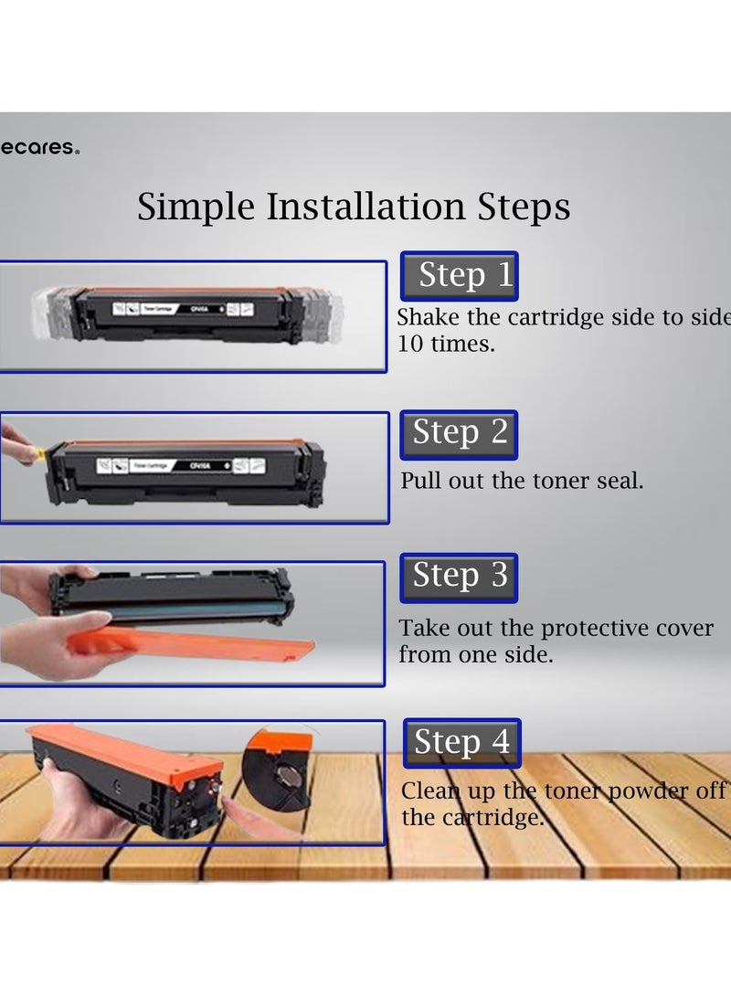 ECARES® 045 Compatible Toner Cartridge Set Replacement Works with Canon 045H CRG-045H CRG-045 Works with Printers Canon Color Image CLASS MF632Cdw MF634Cdw LBP612Cdw CMYK (Multicolor). - Image 4