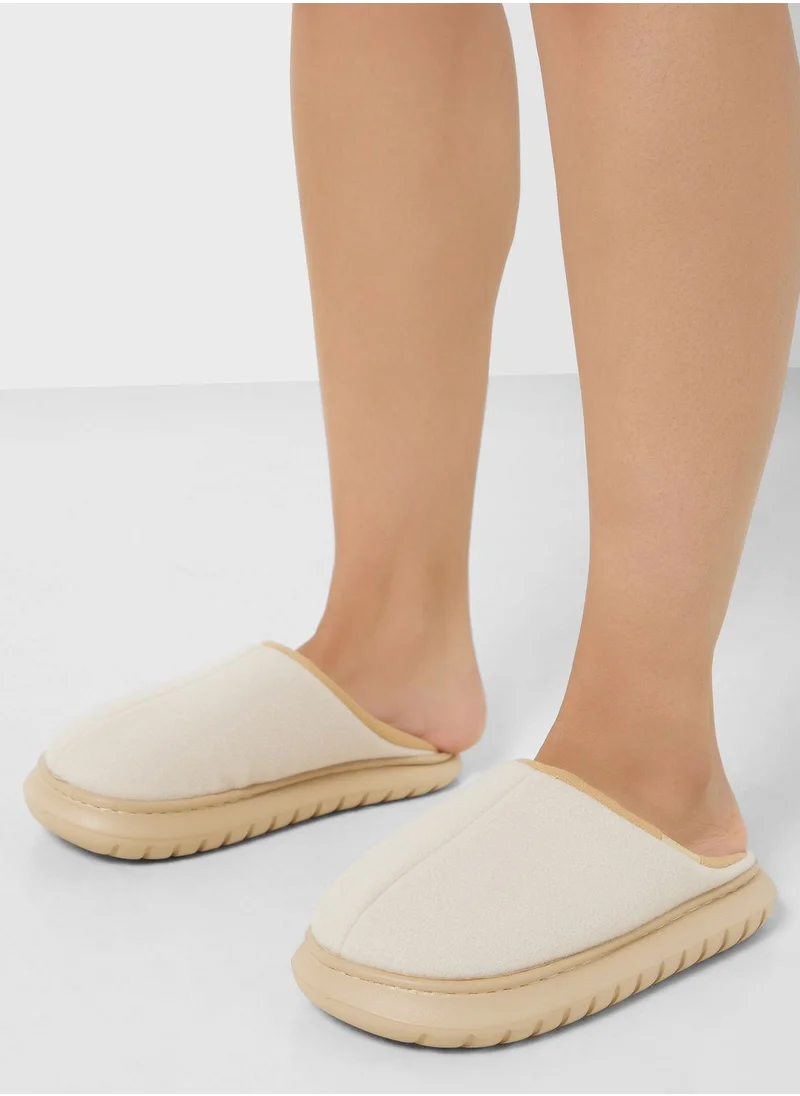 Ginger Closed Toe Chunky Bedroom Slippers