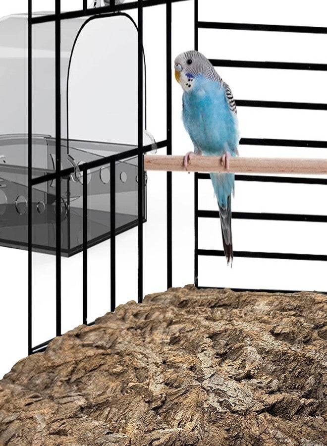 Allazone Natural Cork Perch, Bird Cork Seat Boards, Cork Bark Toy, Parrot Chewing Toy Bird Cork Perch Stand for Bird Budgie Parrot Cockatiel Hamster Guinea Pig Rat (1PCS, 30 x 40cm) - Image 3