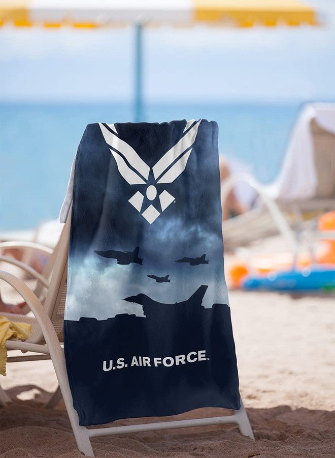 Trevco Air Force Take Off Officially Licensed Beach Towel 30" X 60" - Image 2