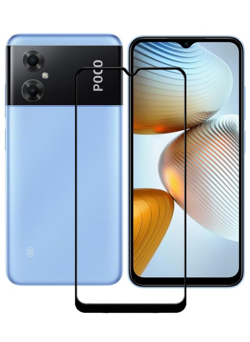 ACLIX Antistatic ESD Dustproof Premium Quality High Definition Tempered Glass Screen Protector Designed For Xiaomi Poco M4 5G - Image 1