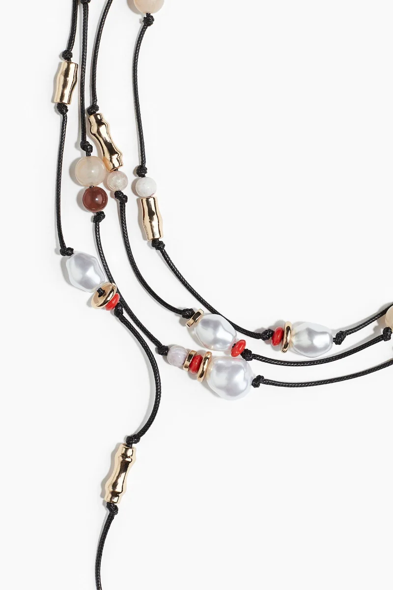 H&M Beaded cord necklace