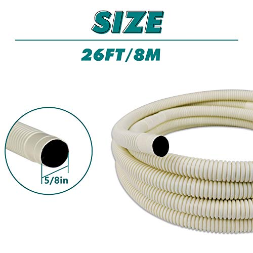 Daisypower Air Conditioner Drain Hose Pipe,26ft for Mini-Split Ductless AC, Heat Pump System,Cooling Only - Image 2