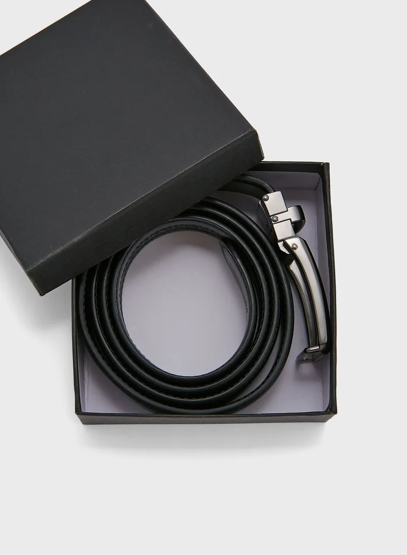 Robert Wood Genuine Leather Formal Belt