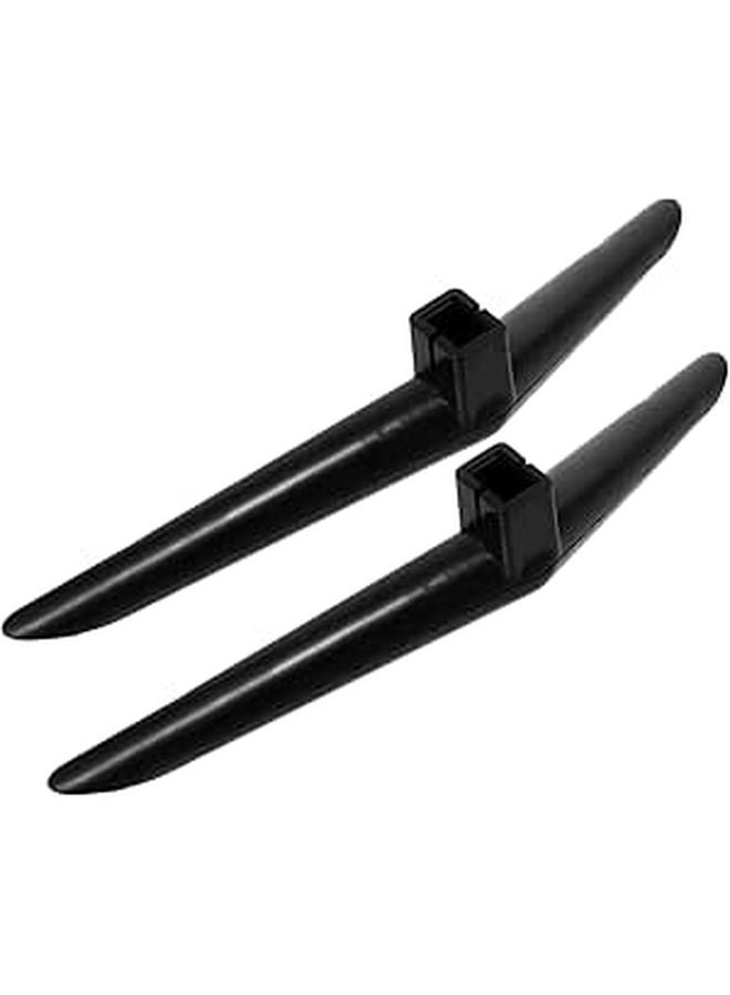 Universal TV Stand Base Replacement Legs Feet For Most Televisions Black - Image 1