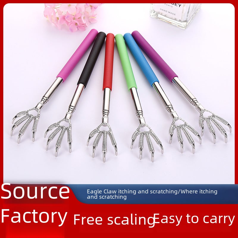 Stainless Steel Telescopic Back Scratcher MassagerEagle Claw purple Eagle Claw purple