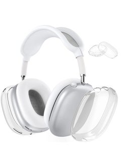 Generic Suitable For Apple Airpods Max Protective Case Head-mounted Transparent Ear Cap Earphone Cover Earmuffs Anti-scratch Soft Shell-Specifications:Powder Through (a Pair With Packaging)  - Image 3