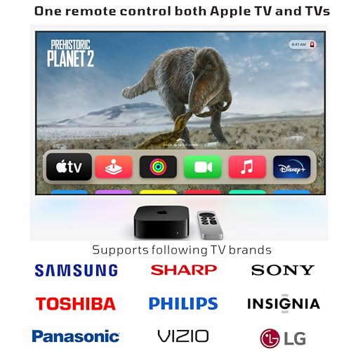 Nettech New Universal Remote Control for All Apple TV Remote, Replacement Compatible with Apple TV 4K/ Gen 1 2 3 4/ HD A2169 A1842 A1625 A1427 A1469 A1378 A1218 with Tv Control Function - Image 3