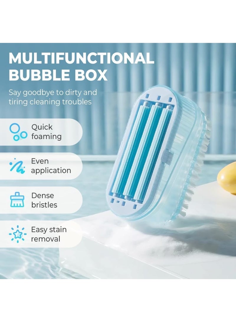 SYOSI Soap Box for Foaming, Multifunctional Soap Dish with Roller Bubbler and Drain Holes for Cleaning, Durable Soap Bar Holder for Home Bathroom Kitchen, 2PCS - Image 3