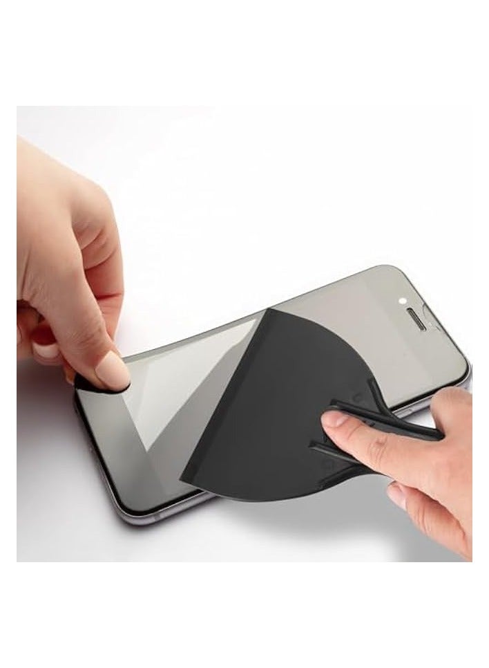 PROMASS Plastic Putty Knife Set, 6 Pcs Paint Scrapers Tools, Putty Filler Spatula Scraper for Spackling, Patching, Decals, Wallpaper, Remover Sticker, Car Painting Spatula Knife Scrapers - Black - Image 2