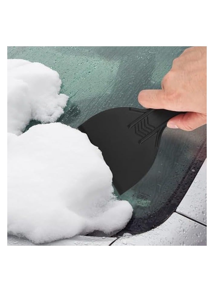 PROMASS Plastic Putty Knife Set, 6 Pcs Paint Scrapers Tools, Putty Filler Spatula Scraper for Spackling, Patching, Decals, Wallpaper, Remover Sticker, Car Painting Spatula Knife Scrapers - Black - Image 4