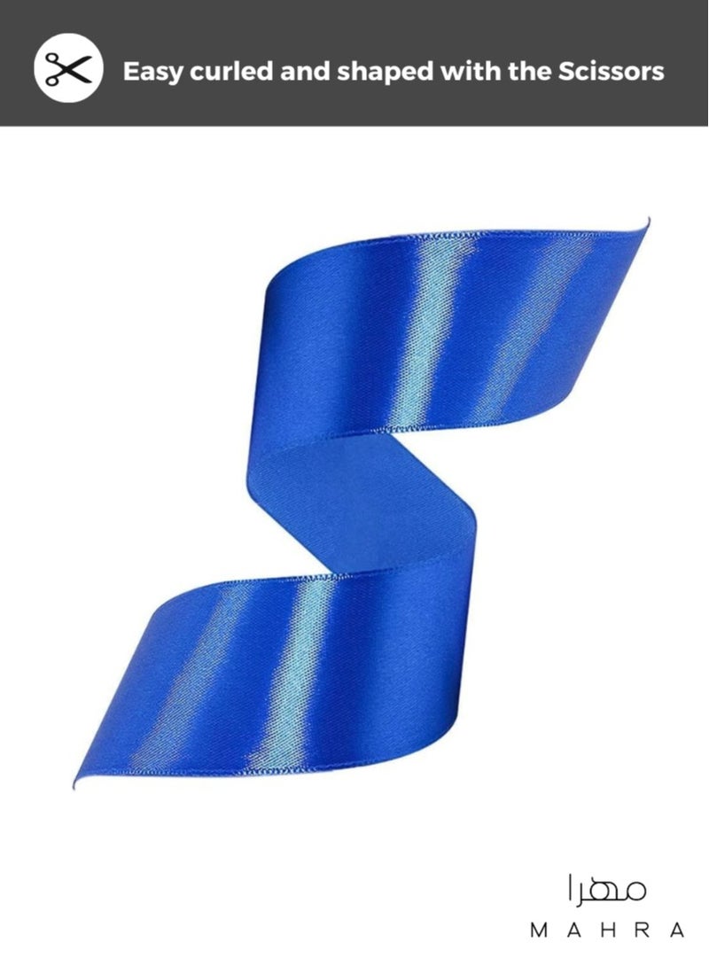 Generic 2-Pack | 1.5 Inch Luxurious Royal Blue Satin Ribbon | High-Quality Satin for Gift Wrapping, Craft Projects, Wedding Decor, Baby Showers, and Special Occasions | Thanksgiving, New Year, and More | 25 Meters Each - Image 3