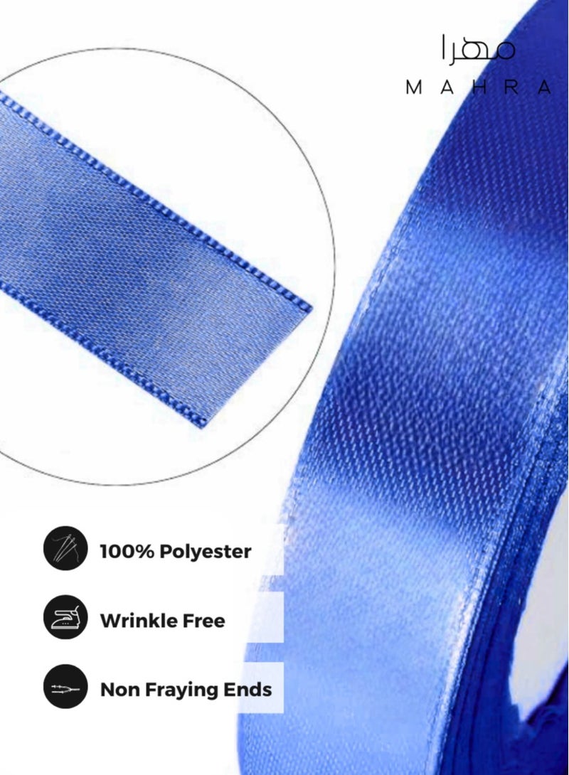 Generic 2-Pack | 1.5 Inch Luxurious Royal Blue Satin Ribbon | High-Quality Satin for Gift Wrapping, Craft Projects, Wedding Decor, Baby Showers, and Special Occasions | Thanksgiving, New Year, and More | 25 Meters Each - Image 5