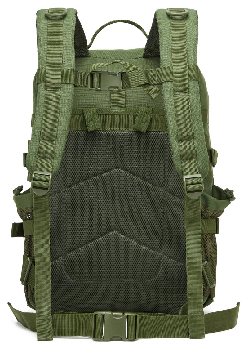 Wotony Tactical Backpack - Military waterproof backpack with multiple pockets and tactical gear for the outdoors (army green, 45L) - Image 4