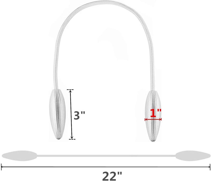 SWTool 8-Pack White Curtain Holdbacks Decorative Window Drape Twist Curtains Tiebacks Random Modelling Curtain Holders - Image 2