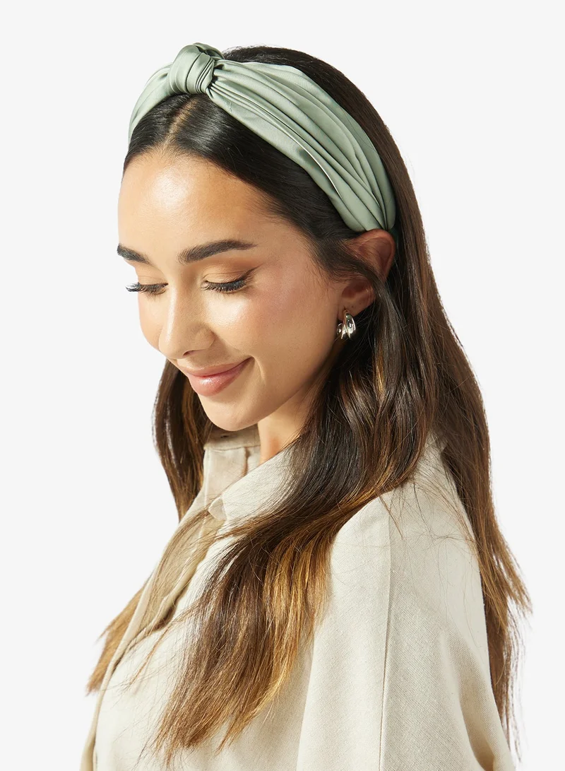 Khizana Ruched Knot Detail Headband