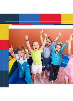 Civaner 60 Pieces Silicone Building Block Bracelets For Kids Rubber Bracelets Wristbands Colorful Birthday Party Favors For Goodie Bag Fillers Carnival Prize Supplies, 5 Colors  - Image 2