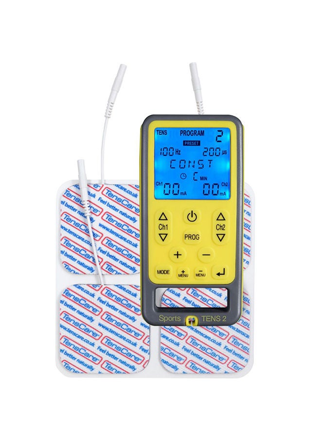 TensCare Sports TENS - 55 TENS, EMS and Massage Programmes. Perfect for Work Out Routines, Pain Relief, Muscle Tonning and Strengthening. Perfect for the Gym, On the Go and at Home - Image 1