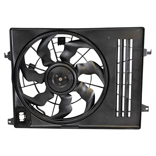 TRQ Radiator Cooling Fan Assembly Compatible with 2010-2015 Hyundai Tucson 2011-2016 Kia Sportage HY3115137 - Image 3