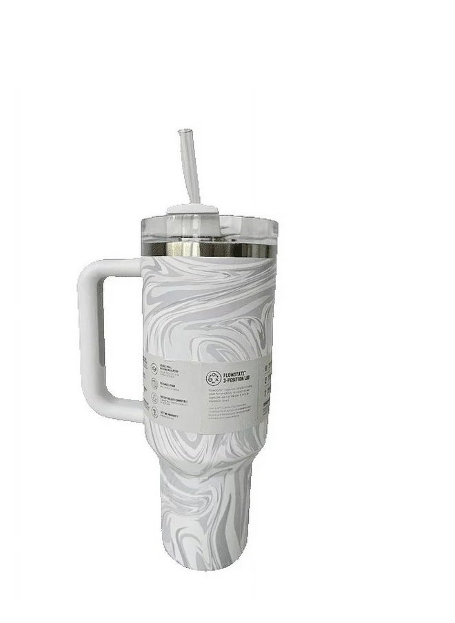 Stanley - Quencher H2.0 FlowState 40oz Vacuum Insulated Tumbler – Rose Quartz Swirl Travel Mug with Leakproof Reusable Lid & Straw for Water, Coffee, Smoothies, Iced Tea – Double-Walled, Keeps Drinks Hot for 7 Hours & Cold for 24 Hours, Durable, Stylish, Spill-Proof for On-the-Go Hydration - Image 1