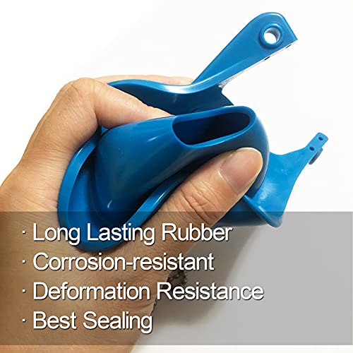 Uming Toilet Flapper Replacement kit 3 Inch for TOTO Toilet Tank Flapper Stopper Flap Plug 3'' Easy to Install w/Stainless Chain Rubber fit 3-inch Flush Valve for G-Max, THU499S, THU331S, THU175S & 2021BP - Image 4