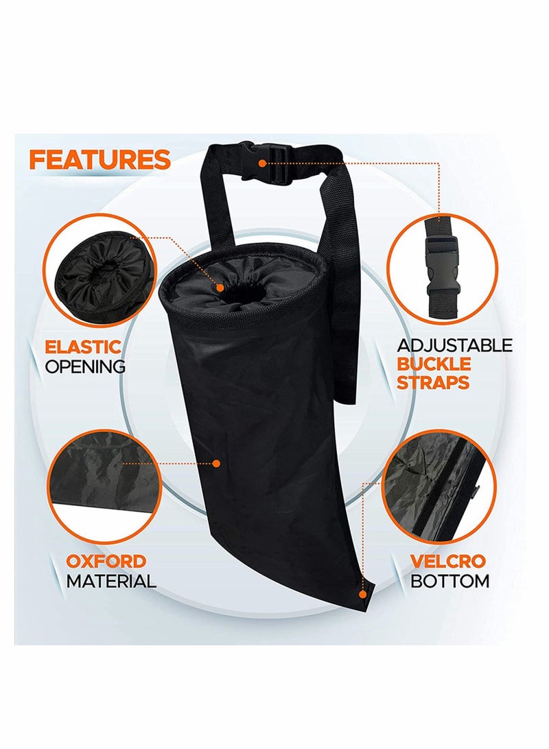 Excefore Car Trash Bag Leakproof Litter Bag, Console and Headrest Garbage Bin, Detachable Garbage Storage Bag for Litter, Seat Back Hanging Trashbag Waterproof, Auto Trash Bag (2 Pack) - Image 2