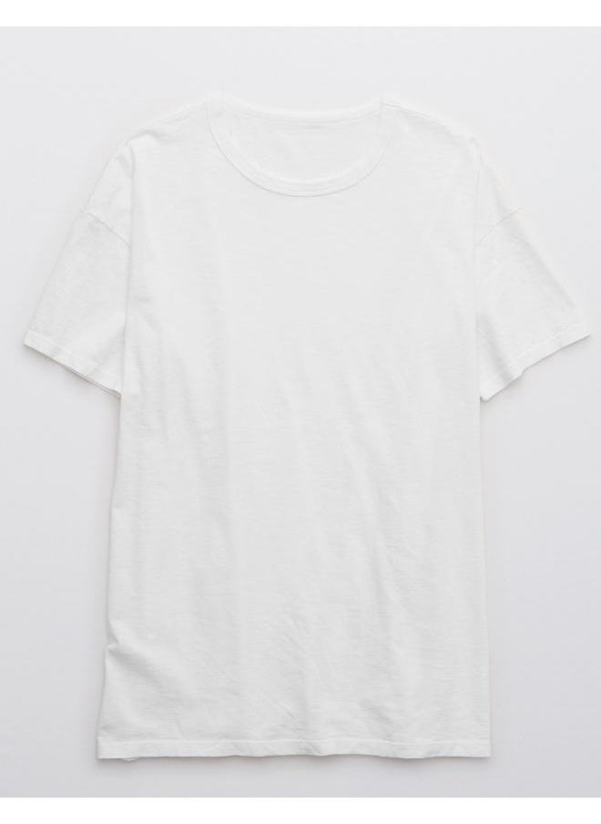 Aerie - Aerie Distressed Basic Boyfriend T-Shirt - Image 1