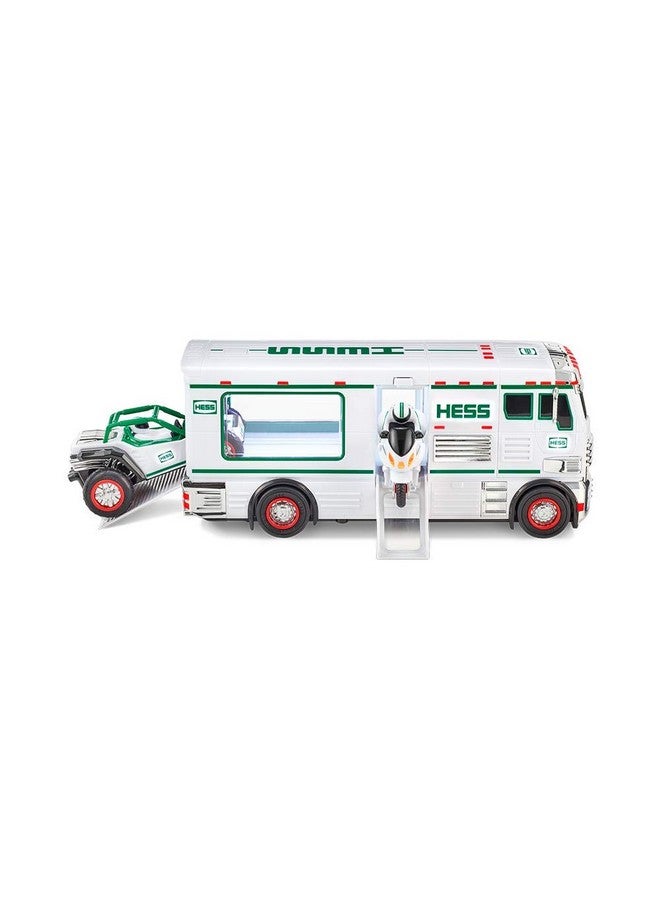 Hess 2018 Toy Truck - RV with ATV and Motorbike - Image 4
