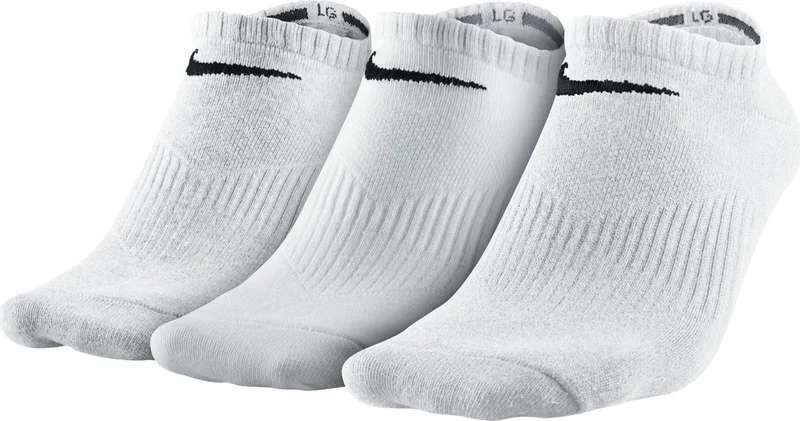 Nike Sx4705-101 Perf Ltwt Ns 3Pr 3L Sports Socks