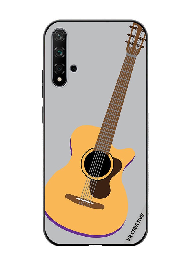 VR CREATIVE Protective Case Cover For Huawei Nova 5T Guitar Musical Design Multicolour  - Image 1