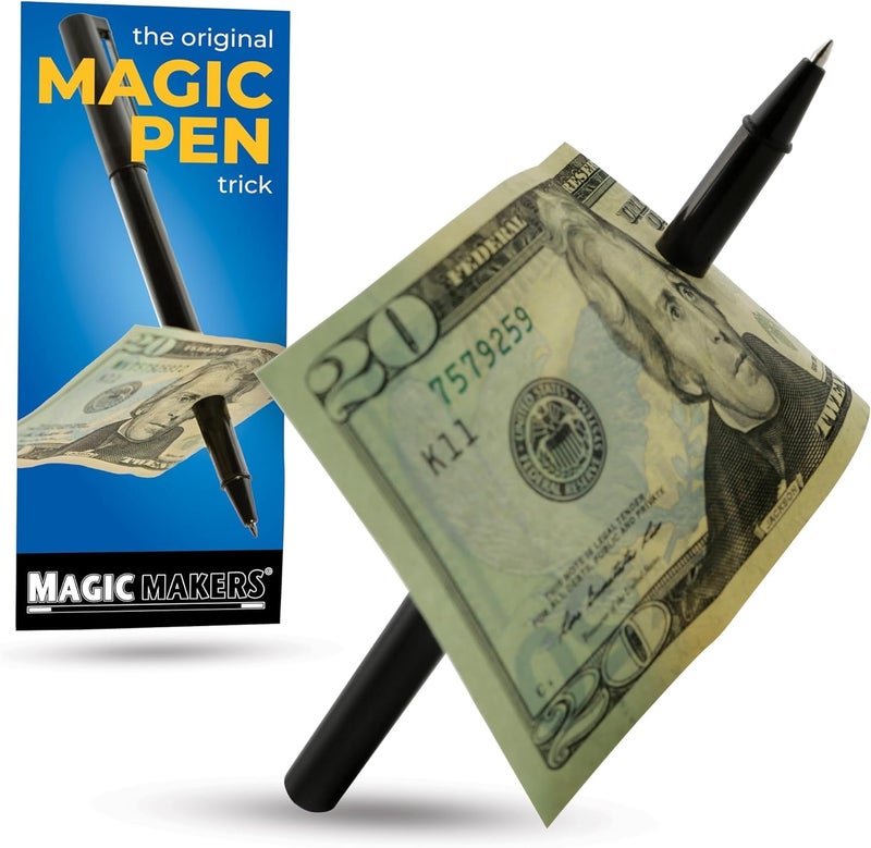 MAGIC MAKERS Magic Tricks Pen - The Original Pen Thru Bill Trick - Image 1