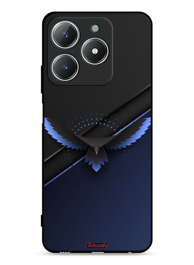 Tolwak غطاء حماية لجهاز Realme C63 4G - فن تجريدي رقمي لنسر - Image 1