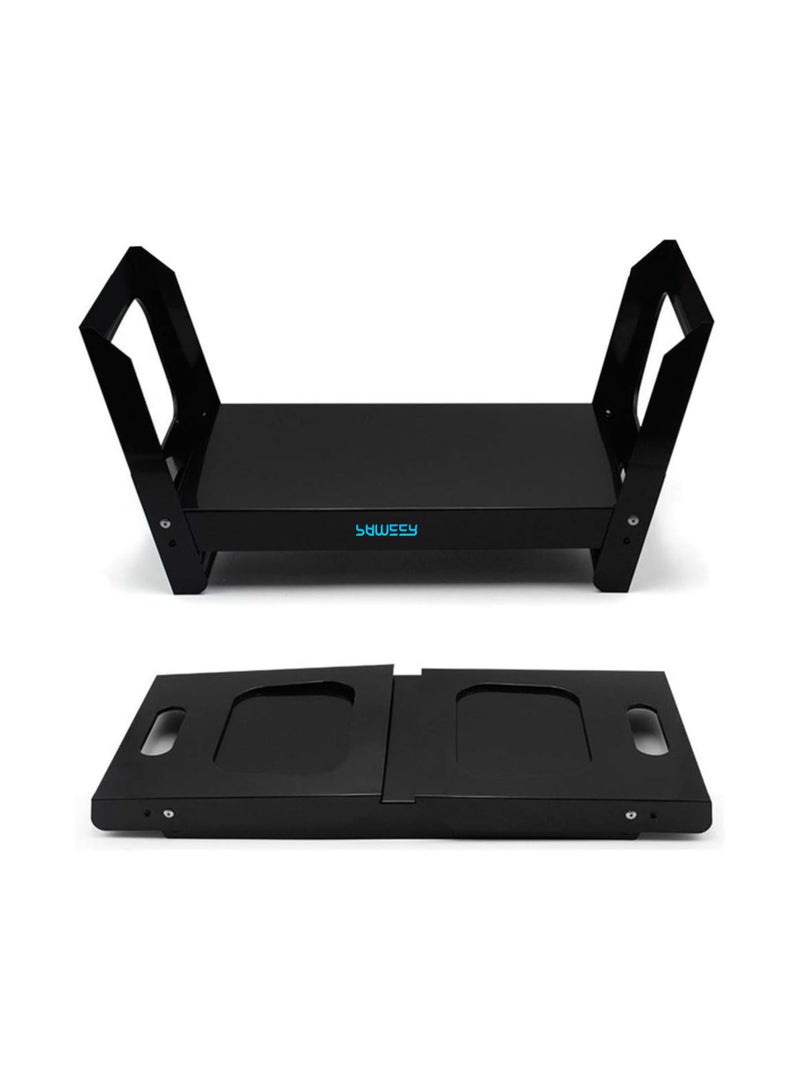 بامير شواية فولاذية للشواء وحفرة نار، شواية فحم قابلة للطي محمولة للطهي في الهواء الطلق، والنزهات، والفناء، والفناء الخلفي، والتخييم، والطهي. - Image 3