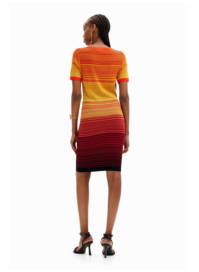 DESIGUAL فستان شجرة النخيل متماسكة قصيرة - Image 3