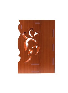 CrazyInk CrazyInk Handmade Beautiful Wooden TempleHome TemplePuja MandirWall Hanging and Table Top Home Mandir TempleHome Decor Beautiful Wooden Temple with Storage Box RED RED  - Image 4