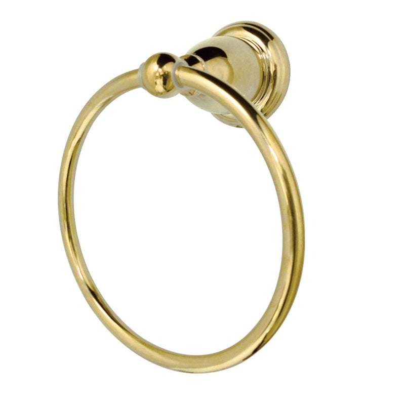 Kingston Brass BA1754PB Heritage Towel-Ring, 7-3/4" Length, Polished Brass - Image 3